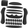 JHKNNK Helmet Inner Pads Set Fodera interna in schiuma per casco da bicicletta moto, imbottitura in spugna antisudore e antiurto, 1 set leggero con 18 adesivi