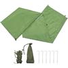 ULTECHNOVO Tenda da Spiaggia Parasole, Beach Tent, Telo da Sole e Anti-UV, Poliestere e Alluminio, Verde, Portatile, per Area Giochi e Giardino