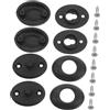 Toyvian Fibbia di Fissaggio per Muta da Sub, 2 Set Plastica e Acciaio Inox | Chiusura Rapida per Muta in Neoprene, Compatibile Snorkeling e Immersioni Sportive, Nero