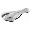 Selle Montegrappa Sella Montegrappa Originale con Foro Anti Prostatico Ideale per Mountain Bike in Pelle Sintetica MOD Liberty 1400 (Colore: Bianco)