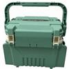 Baoblaze Contenitore per Attrezzatura da Pesca Scatola Tackle Organizer Portacanne Esche Resistente con Corpo Rettangolare Maniglia Integrata, Verde Foresta, Piccolo