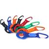 PRETYZOOM 6 Pezzi Clip Portaborraccia da Zaino in Alluminio e Nylon | Trekking ed Esplorazione, Struttura con Gomma Antigraffio, Gancio Portatile per Borracce e Tazze Colore Casuale