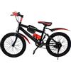 GramStudio Mountain bike, bicicletta Dirt Bike da 20 pollici, con supporto per tazza d'acqua e campana bussola, struttura triangolare, colore: rosso