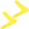 TEHAUX Supporto Bilanciere da Parete Giallo in Plastica 2 Pezzi