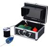 LLOOPK Cercatore di Pesci, Monitor da 7 Pollici 100. 0TVL. Videocamera Pesca Subacquea del Fish Finder 15 infrarossi LED Bianca PORTATO di Pesce Impermeabile(F007MD-2L-30M)