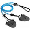Baoblaze Attrezzatura per Allenamento Nuoto con Corda Elastica E Manici in Schiuma Confortevoli Resistenza Uniforme Adatta per Adulti Adolescenti E Bambini