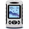 LLOOPK Cercatore di Pesci, LCD. Ricercatore di profondità del Finder Portatile 200KHz / 83kHz Dual Sonar Frequenza 100m Rilevamento Ghiaccio
