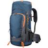 NASSMOSSE Zaino da trekking, spazioso zaino da trekking da 55 litri da campeggio con tessuto idrorepellente per avventure all'aria aperta - Blu navy