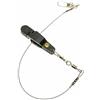 Baoblaze Clip Linea da Pesca Clip Trolling Rilascio Fermaglio Accessorio Barca in Plastica E Acciaio Inox per Acque Salate E Dolci con Sgancio Istantaneo, Nero, con Filo D Acciaio