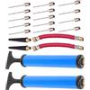 VILLCASE 2 Set Pompa per Gonfiare Palloni da Basket Portatile in Plastica Morbida Tubo Flessibile, Kit di Gonfiaggio Facile da Riporre per Uso Sportivo Quotidiano
