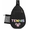 Baoblaze Borsa a Tracolla Sportiva Zaino Racket Tennis Borsa Racchetta Borsa Badminton Borsa Padel Cinghia Imbottita Che Riduce lo Sforzo E Multipli Adatta per