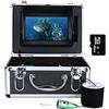 LLOOPK Cercatore di Pesci, Fish Finder Sott'Acqua Pesca Subacquea 1080P Kit for Fotocamere da 7 Pollici WiFi Wireless 1. 6 GB. Registrazione Video DVR + 15m 6W IR Telecamera(F011M-20M-IR)