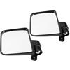 Kichvoe Specchio per Golf Cart Nero, Retrovisore a Visione Ampia | Set, Vetro e Plastico, Uso Outdoor, Riflessione Chiara, Installazione Facile