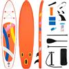 COSTWAY SUP Stand up Paddle, Tavola SUP Gonfiabile con Pompa, Pagaia in Alluminio, Guinzaglio, Borsa e Kit di Riparazione, per Principianti ed Esperti, Portata 160 kg, 336 x 77 x 16 cm (Arancione)