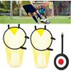 Shyllin Obiettivo da Calcio Rete, Porta da Calcio per Bambini con 2 Reti Bersaglio 45x59cm, Porta Calcio Pieghevole in Nylon per Giardino Parco e Interno, Impermeabile e Resistente alle Intemperie