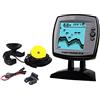 LLOOPK Cercatore di Pesci, Fish Finder. FF918-180S. Sensore del trasduttore cablato Fishfinder 45 Gradi Echo LCD. Localizzatore di Pesce for Barche