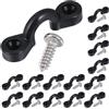 BESTOYARD 30 Pezzi Kit Occhielli per Kayak in Plastica e Acciaio Inossidabile Nero con Struttura Robusta a Vite e Design C Clamp per Esplorazioni Acquatiche e Avventure in Acqua