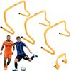 OneTeam Set di 6 ostacoli da allenamento, 40 cm, coordinazione agility | 6 elementi identici, PVC robusto, base stabile da 22 cm, solo 290 g per pezzo, per mobilità e rimbalzo