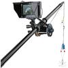 LLOOPK Cercatore di Pesci, 30 m Video Fish Finder 4.3 Pollici LCD. Monitor Kit Fotocamera for Il Ghiaccio/Fiume subacqueo Invernale Pesca 195 Gradi