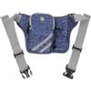 Abaodam Marsupio Running e Marsupio da Montagna in Nylon Blu, Cintura Regolabile, Tasca Portaoggetti, per Jogging e Viaggi