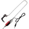 Stylebest Allarme di Abboccata da Pesca con Indicatore LED | Gancio a Catena in Acciaio Inossidabile, Struttura in Plastica e Acciaio Inossidabile, Adatto a Cavi di Vario Diametro,