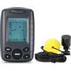 LLOOPK Cercatore di Pesci, 2,4 Pollici LCD. Fish Finder 24. 0FT. profondità Cabina di Pescatore con trasduttore sensore Sonar cablato