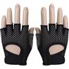 YOSADIER Guanti da Allenamento Donna Mezzi Dita Traspiranti Protezione Palmo in Microfibra e Silicone per Sollevamento Pesi e Fitness