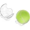 NBEADS 2 supporti trasparenti per palline da tennis da 6,8 x 6,5 cm, in plastica ABS, trasparente, per esercitazioni e accessori sportivi, trasparente