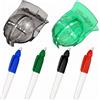 Goutdori Strumento per segnare la Linea della Pallina da Golf, 4 Strumenti per segnare la Pallina da Golf in plastica + 2 Set di Penne