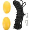 SHINEOFI Corda per Guinzaglio Marino 2 in 1 con Palla Galleggiante e Gancio in Acciaio Inox, in Nylon, per Kayak, Canoe, Tappeti Galleggianti e attività Marine