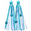 HMCEY 1 Paio Stelle Filanti Per Bicicletta,HMCEY Streamer Per Manubrio Bicicletta | Stelle Filanti Manubrio Bici,Poliestere,25 CM,Con Elementi Di Fissaggio In Plastica,Resistente Allo Sbiadimento,Per Tricicli