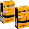 Continental Race - Set di 2 camere d'aria 700 x 25-32c, con valvola Presta, 42 mm, con adesivo Conti