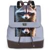 OAZCVBNN Little Raccoon Face Print Elegante Zaino da Donna Elegante Versatile Zaino Per Palestra Weekend Avventure