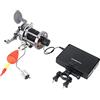 LLOOPK Cercatore di Pesci, 4.3 '' Monitor 100 0TVL. Fish Finder Camera da Pesca Sott'Acqua 180 Gradi Sea Wheel con Gancio
