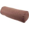 Alipis Cuscino Yoga Cilindrico in Cotone Lino, Supporto Versatile per Yoga | Imbottitura in Cotone Perlato, Colore Caffè, Uso anche Cuscino Decorativo