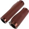 Toyvian Manopole Assorbimento Urti in Pelle Sintetica Marrone per Manubrio Bici da 22,2mm e Design retrò per Bici Pieghevoli e Sand Cruiser