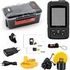 LLOOPK Cercatore di Pesci, Fish Finder Monitor 2 in 1 200KHz / 83kHz Dual Sonar Frequenza 328ft 100m Detection Profondition Echo Sound