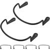 TOYANDONA 6 Pezzi Kit Staffa per Tasca da Biliardo, Staffa per Rete, Supporto per Borsa a Rete, Plastica Nera, Supporto Stabile, Facile Installazione, per Tavolo da Biliardo, Casa e Bar