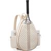 Generic Borse da tennis da donna, borsa sportiva leggera, tracolla o zaino, elegante design trapuntato, lavabile in lavatrice, zaino per racchetta da tennis per pickleball, badminton