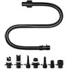 OutdoorMaster Kit Adattatore per Pompa SUP Gonfiabile e Tubo dell'Aria, Pompa elettrica Paddle Board Pompa SUP Accessori con 5 ugelli per valvola dell'Aria per Stand up Paddle Board