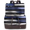 OAZCVBNN American Thin Blue Line Flag Print Elegante Zaino Donna Elegante Versatile Zaino Per Palestra Weekend Avventure