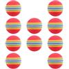 Allthingstore 10 palline da golf in schiuma EVA, per uso interno, morbide, sicure (rosso)