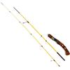 FJMQHU Canna da Pesca Lure Fishing Rod Azione | composite, anelli lega titanio, carbonio, metallo, legno, potenza UL, azione rapida, per piccole prede, per trota lago