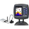 LLOOPK Cercatore di Pesci, Finder di Fish serraggio a Distanza Telecomando Wireless 300m / 980FT Intervallo Funzionamento Echo Soundy