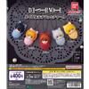 BANDAI Set di 5 ciondoli mascotte BANDAI Death Note Okurumi Gashapon