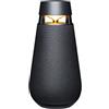 LG XBOOM 360 XO3 Cassa Bluetooth 50W Omnidirezionale, Audio a 360°, Illuminazione emozionale personalizzabile, Resistente a schizzi e polvere (IP54), Rivestimento in tessuto, Autonomia 24 ore, Black