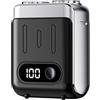KACCDE Rasoio elettrico portatile Display digitale per un facile utilizzo da viaggio Dispositivo di toelettatura Rasoi elettrici Rasoio ricaricabile USB