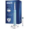 Oral-B Pro 1 - 790 Spazzolino Elettrico Ricaricabile, 2 Testine di Ricambio, Bianco/Blu