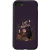 Halloween Spooky Magic Custodia per iPhone SE (2020) / 7/8 Rimani magico Black Cat Witchy Moon