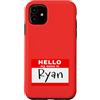 NATIONAL RYAN DAY OCT 14 by Scarebaby De Custodia per iPhone 11 DIVERTENTE CIAO IL MIO NOME È RYAN